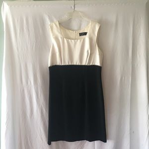 CDC  VINTAGE BLACK AND WHITE COCKTAIL DRESS  SIZE 10